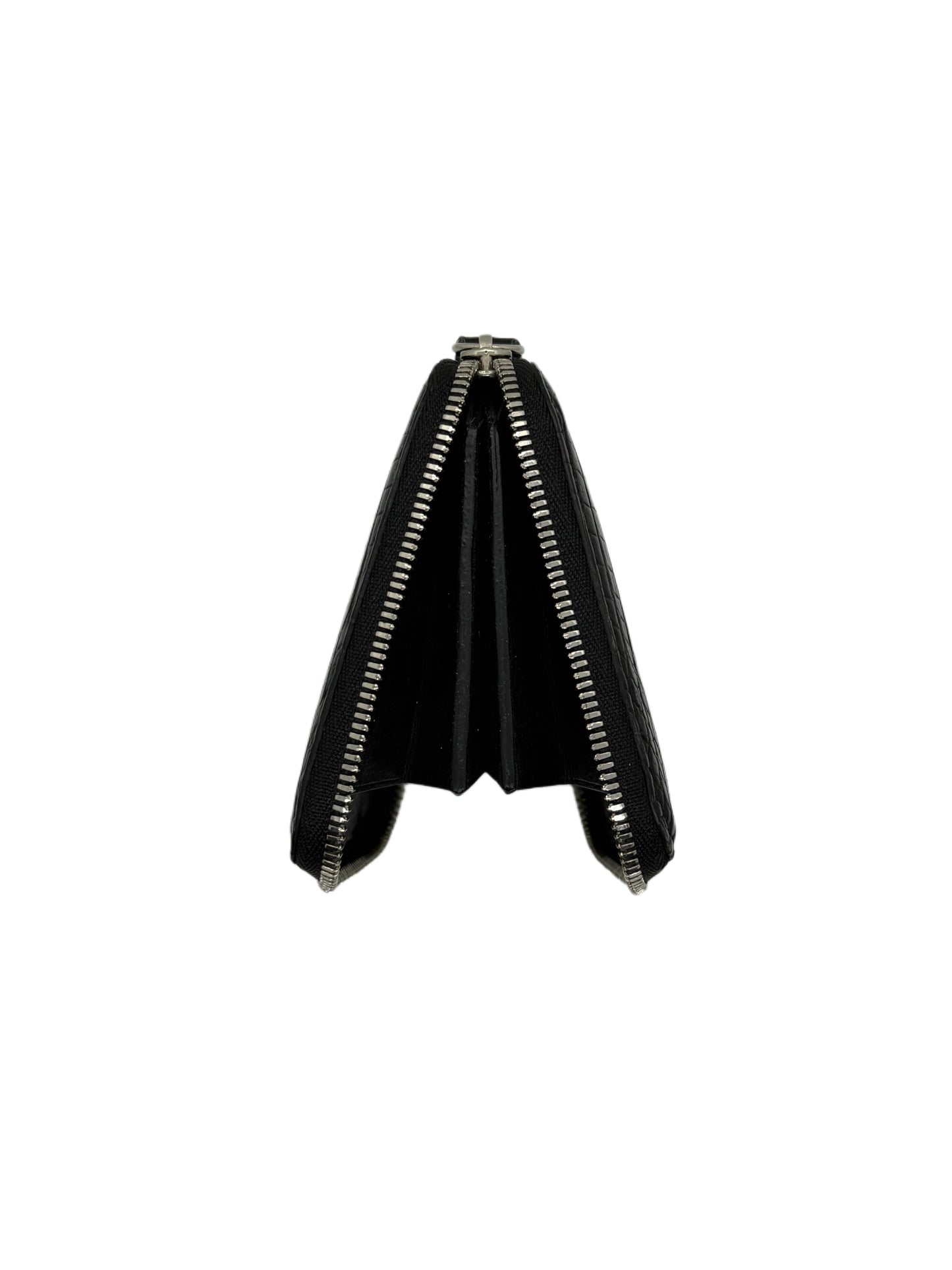 ATLAS - Mini Round Wallet / Crocodile Black