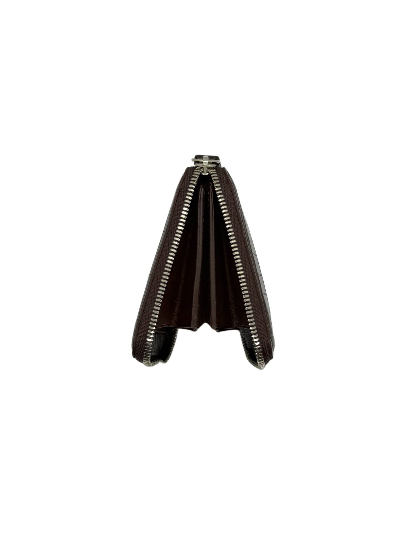 ATLAS - Mini Round Wallet / Crocodile Brown