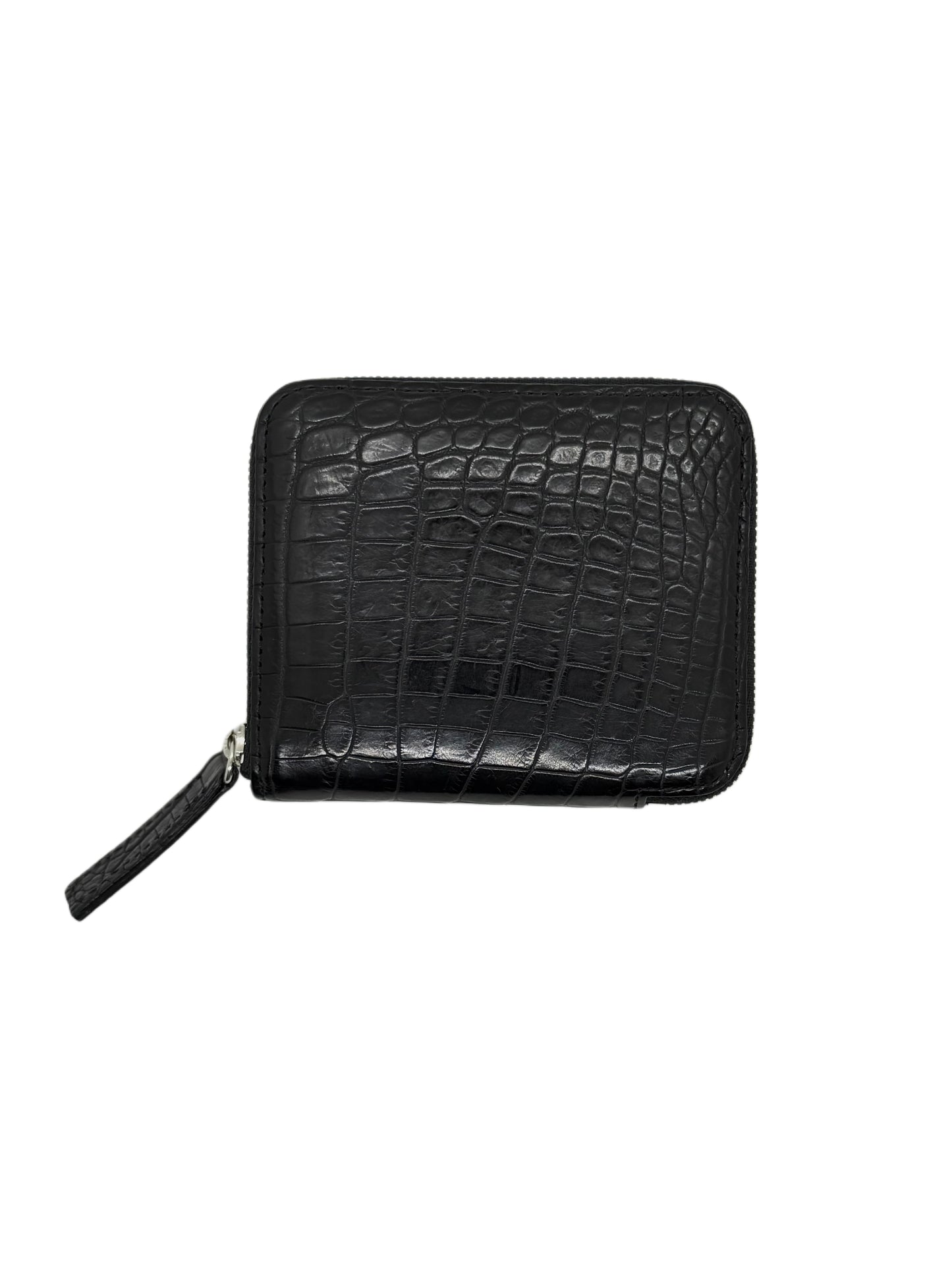ATLAS - Mini Round Wallet / Crocodile Black