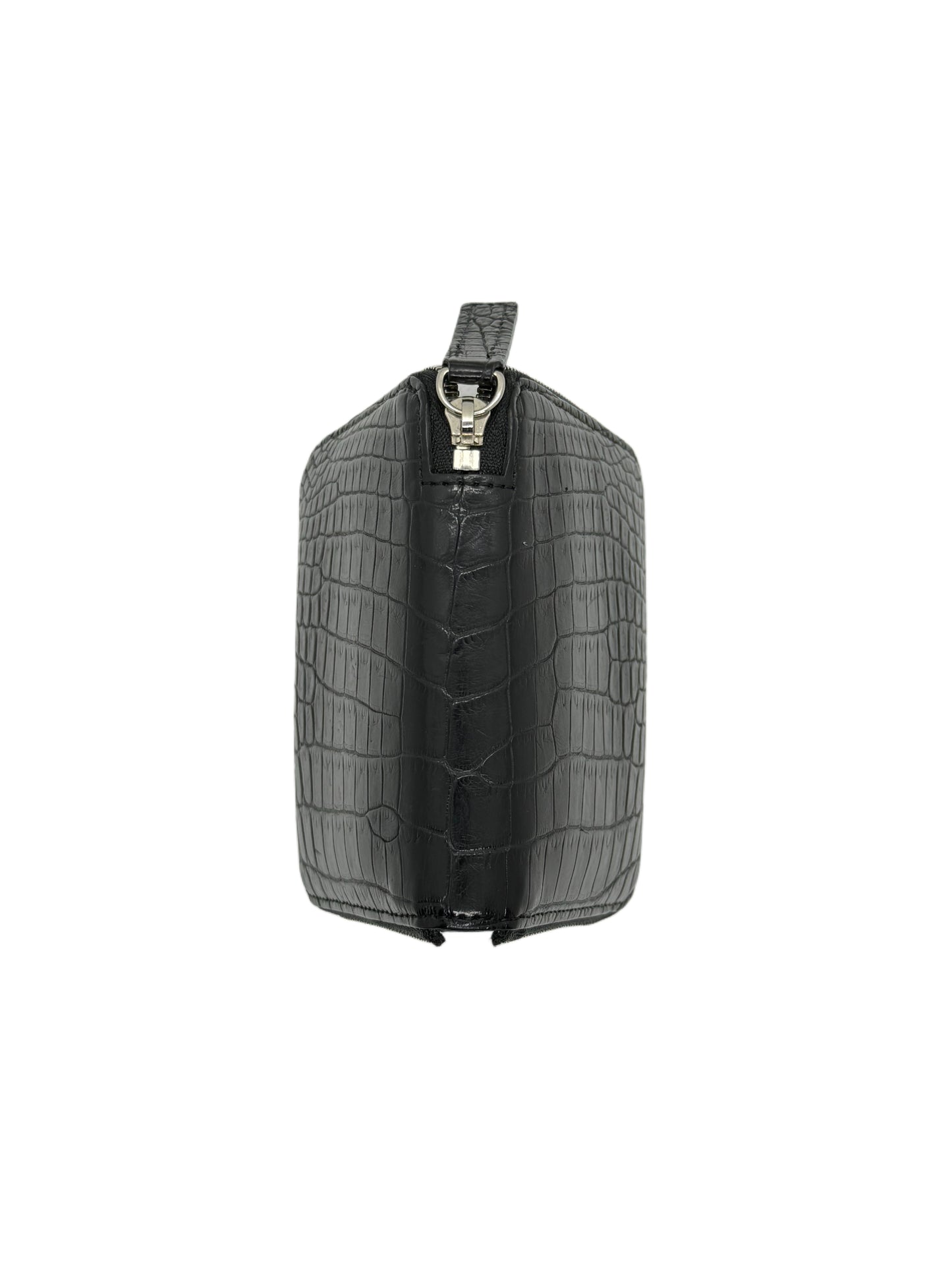 ATLAS - Mini Round Wallet / Crocodile Black