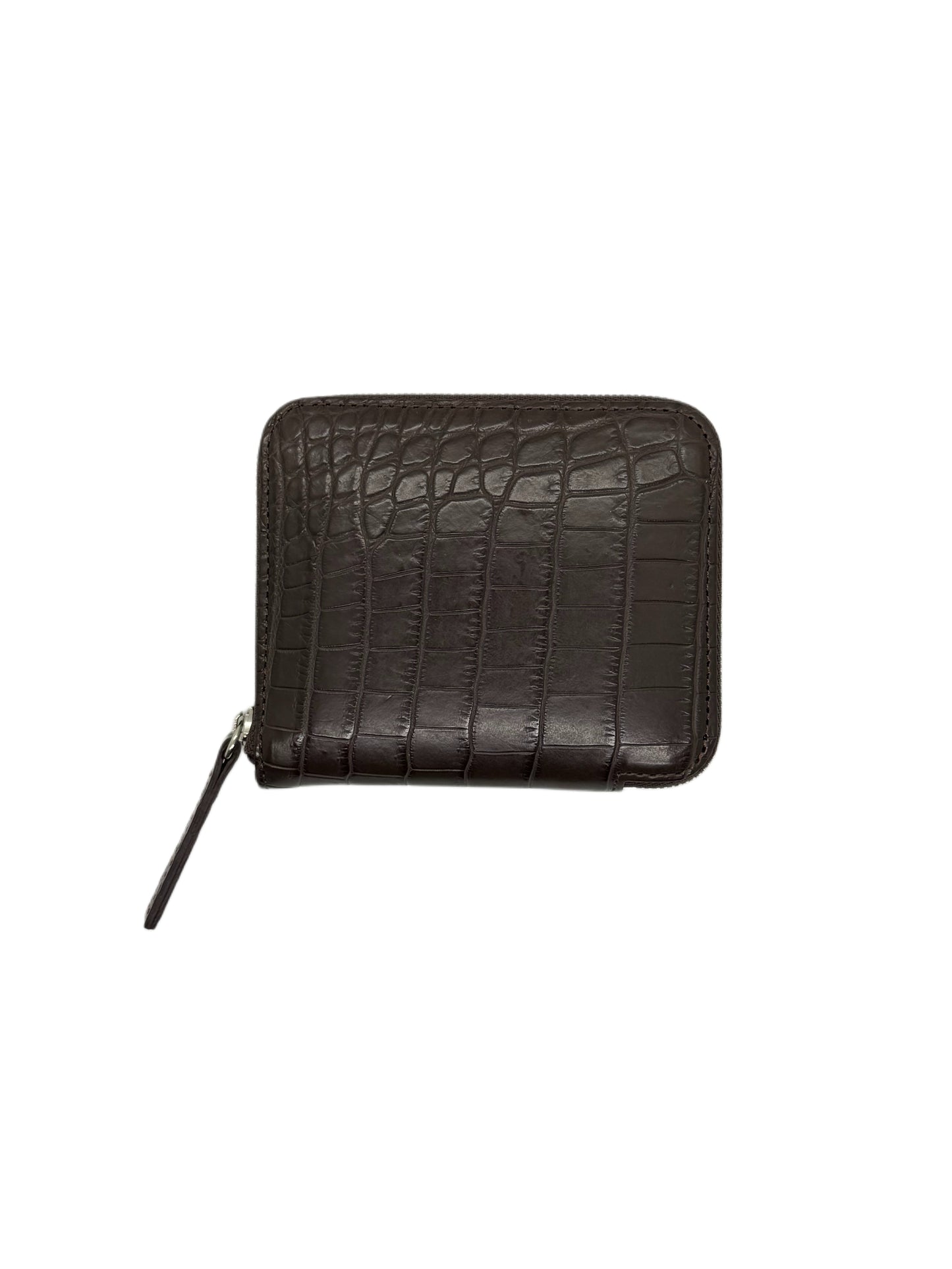 ATLAS - Mini Round Wallet / Crocodile Brown