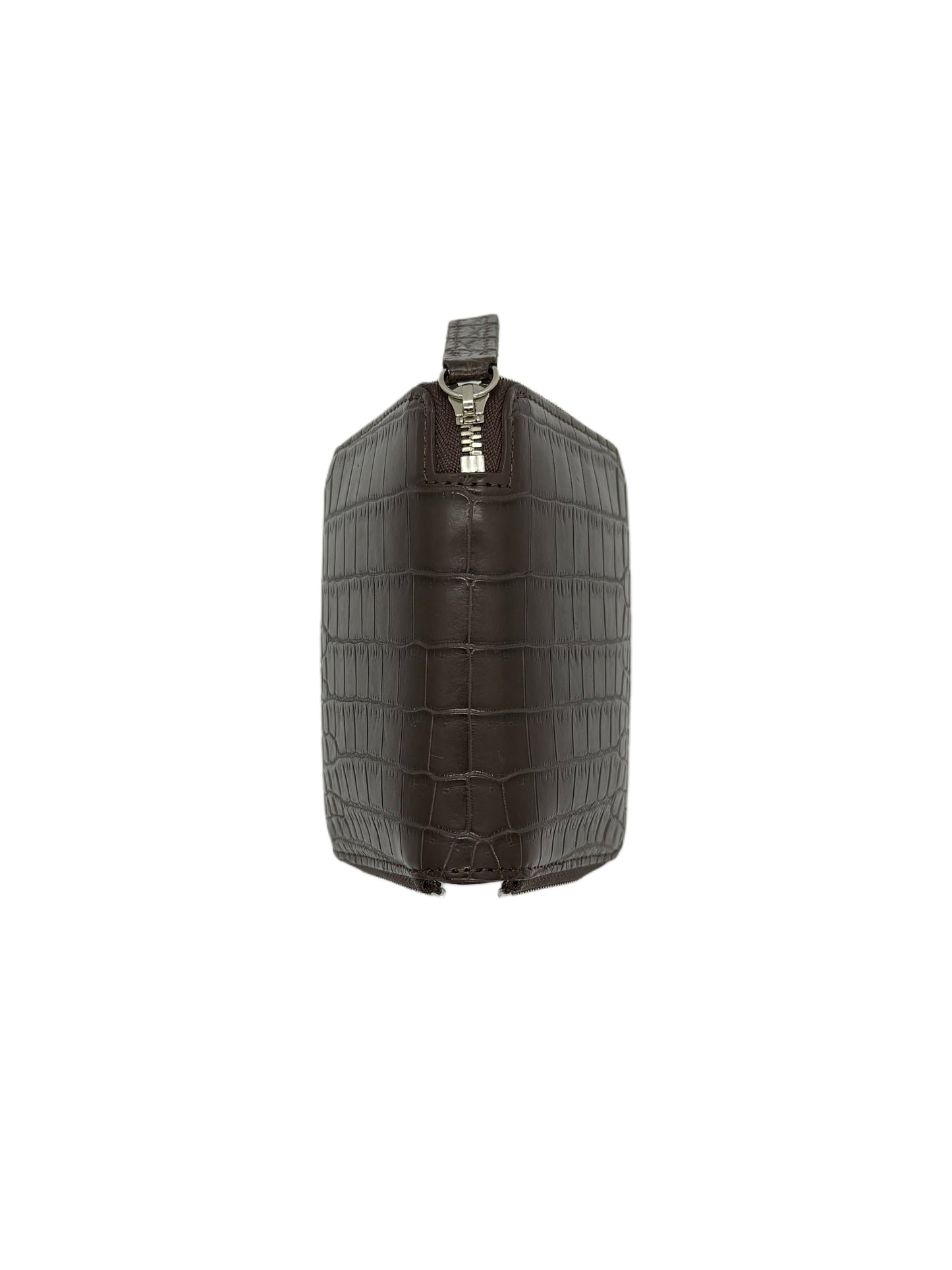 ATLAS - Mini Round Wallet / Crocodile Brown