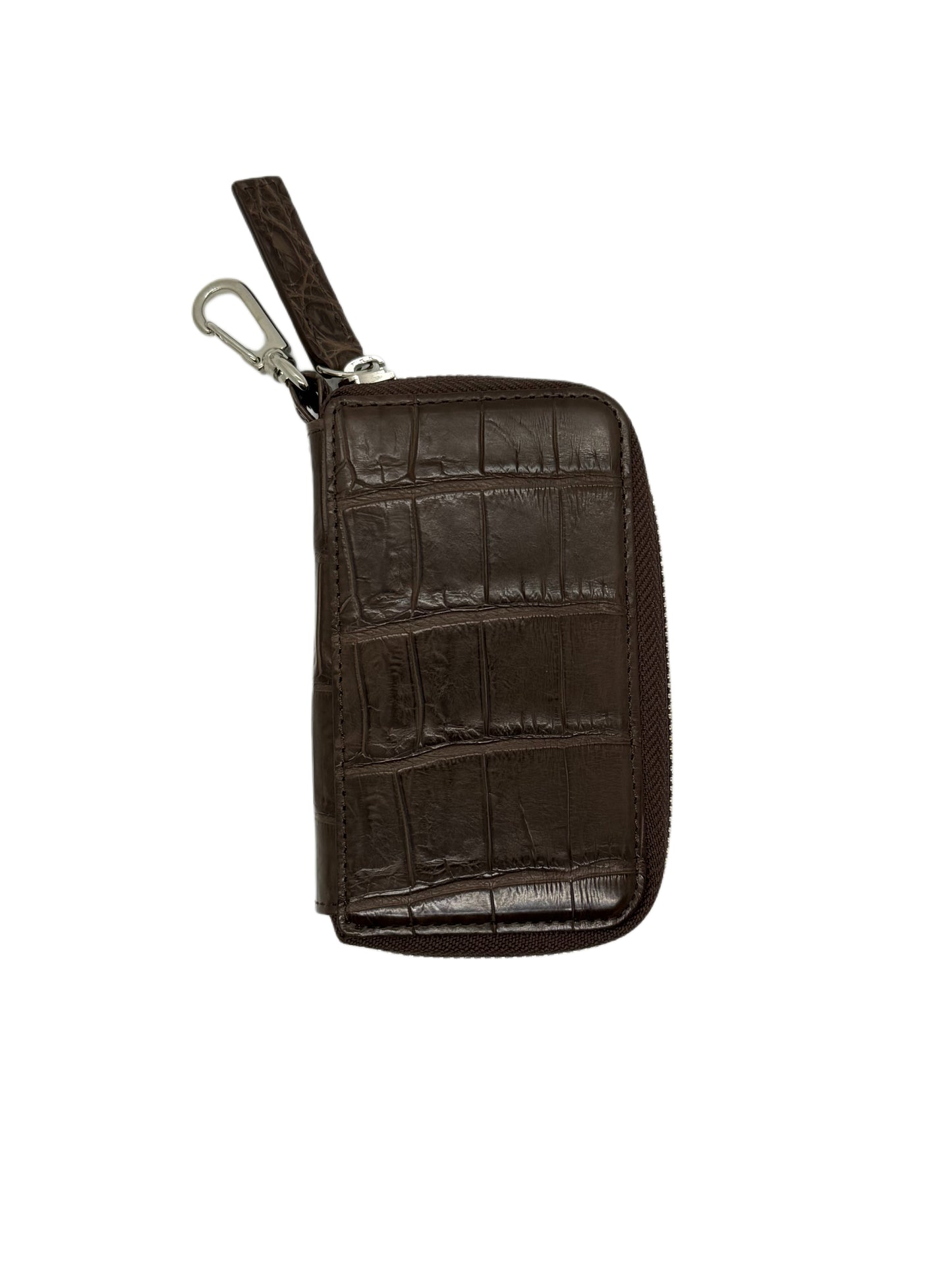 VAULT - Round Key Case / Crocodile Brown