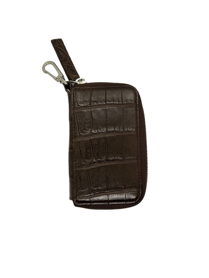 VAULT - Round Key Case / Crocodile Brown