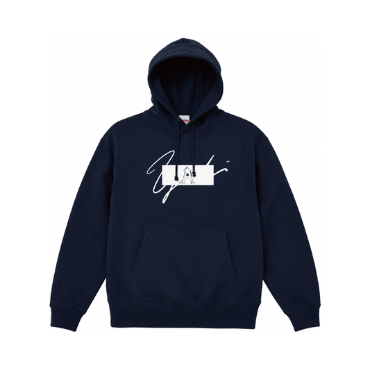 YH Logo Hoodie Navy/White